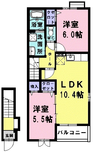 ウィスタリアⅡの間取り