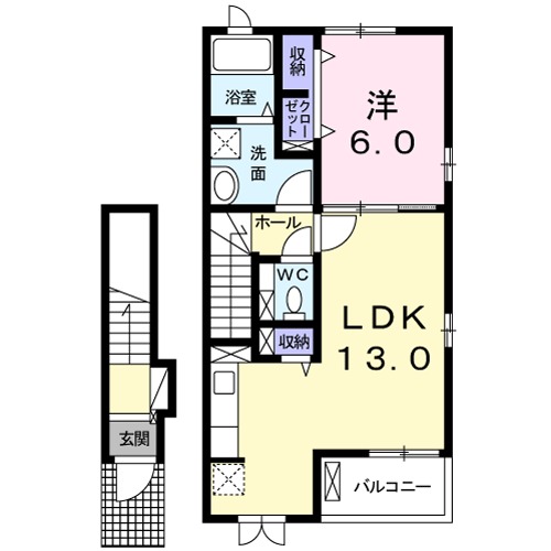 ブリーズ Aの間取り