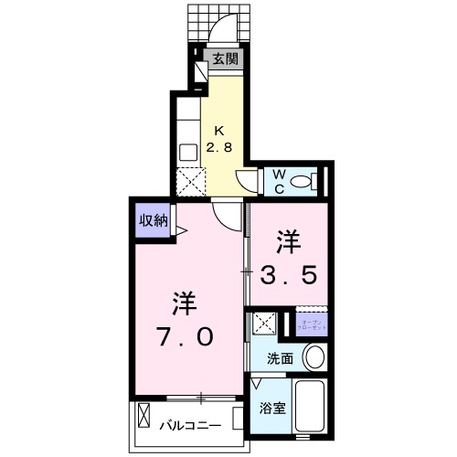 エコソラージュBの間取り