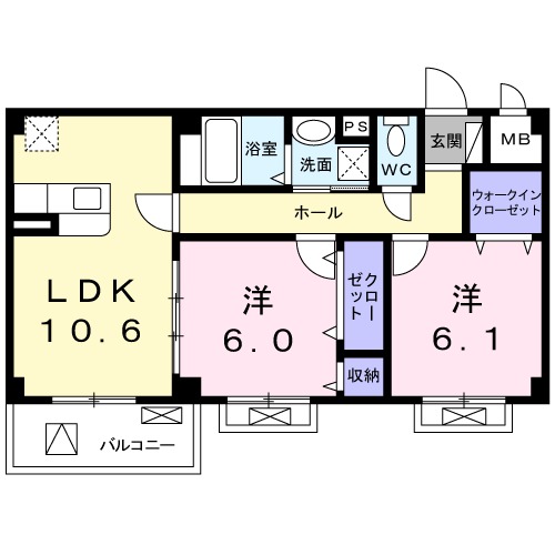 ヴィオラMの間取り