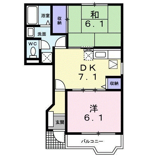 カリーノⅡの間取り