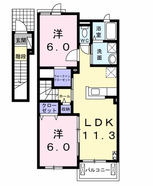 サニープレイスⅠの間取り