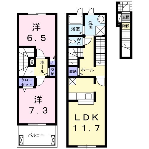 サンリットKの間取り