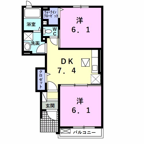 アネックスサイコーVⅡAの間取り