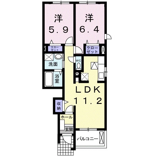 ウエルスの間取り