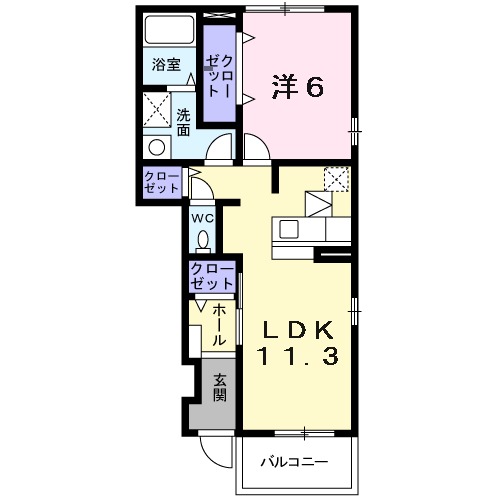 アメニティBの間取り