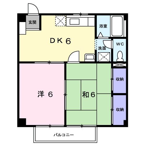 シャトレー中井の間取り