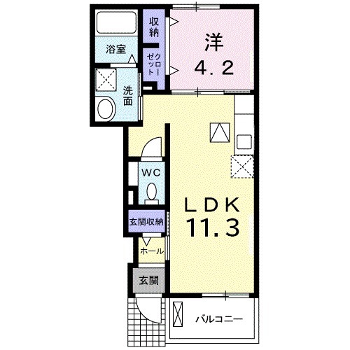 グラース・アビタシオンⅡの間取り