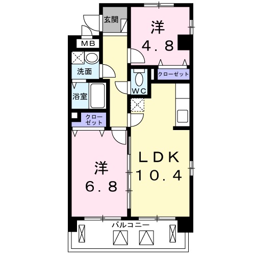 サンロ-レルの間取り