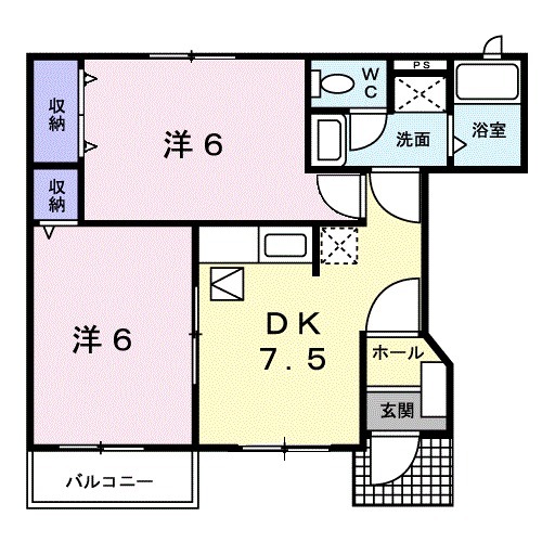 エレガンシャトーBの間取り