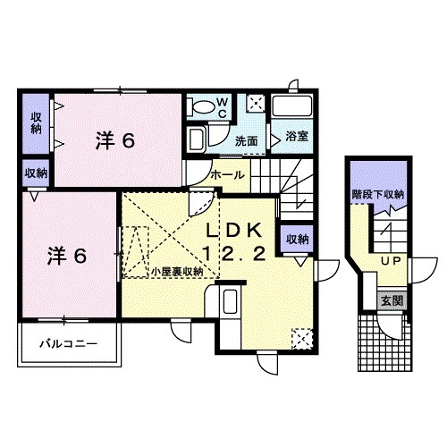 エレガンシャトーBの間取り