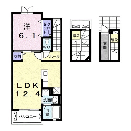 アミティ プレセアⅡの間取り