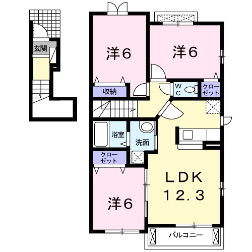 イマーブル東光の間取り