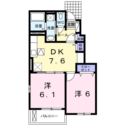スカイウイングDの間取り