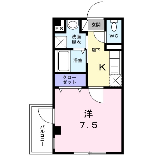 エクルベージュ入増の間取り