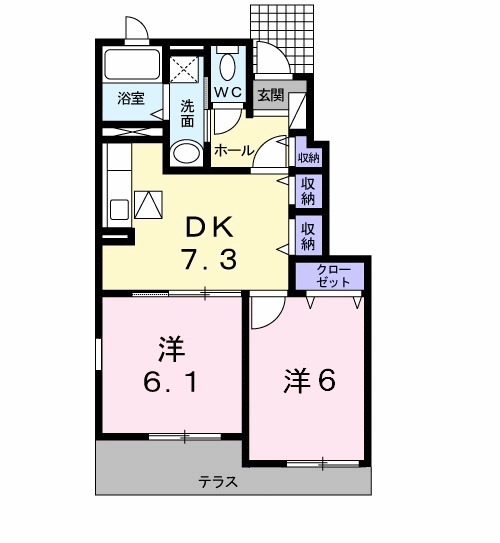 ガーベラⅠの間取り