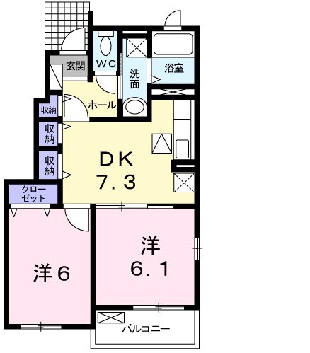 ココメロ Vの間取り