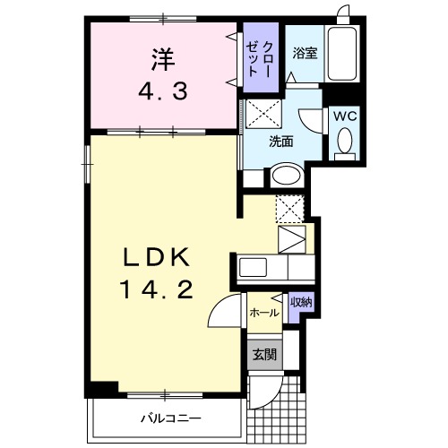 エバートンの間取り