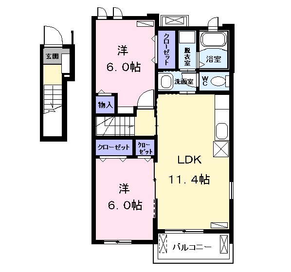 スター ヒル H Ⅱの間取り