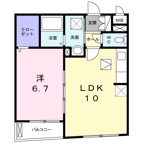 Neo　Court　藤の間取り