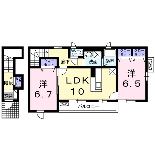 クレストM六番館の間取り