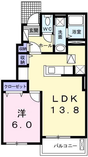 オーベルジーヌの間取り