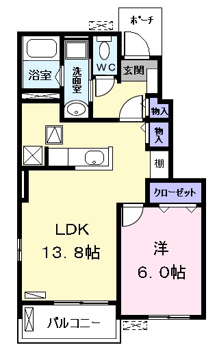 ノーブル港西 Ⅱの間取り