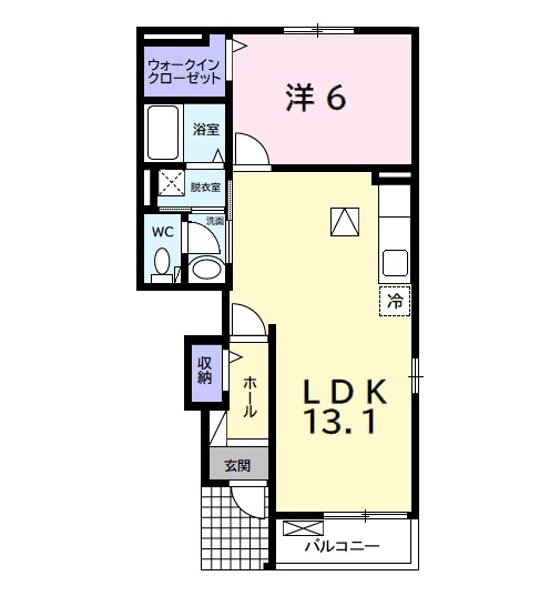 エアリーズ シエロ Bの間取り