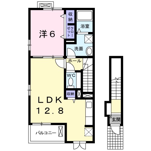ラウレア Kの間取り