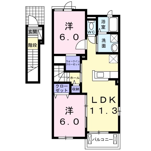 カーサ ブローテBの間取り
