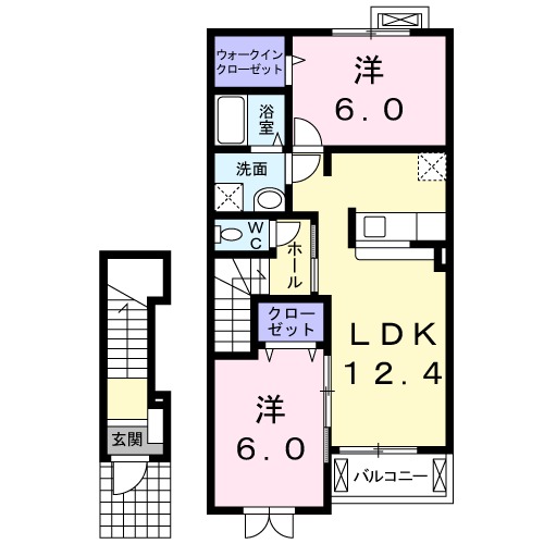 イリス Bの間取り