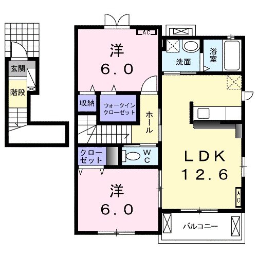 メゾン エタニティⅠの間取り