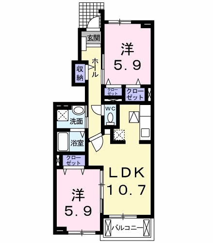 フィオーレ プラシードの間取り