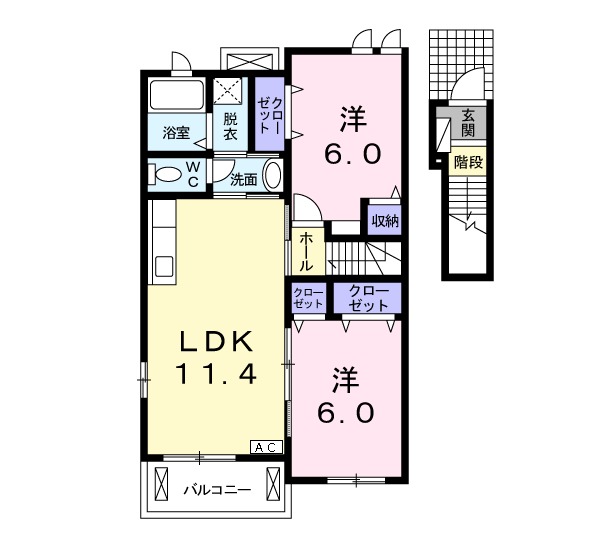 セイバリーガーデンⅠの間取り
