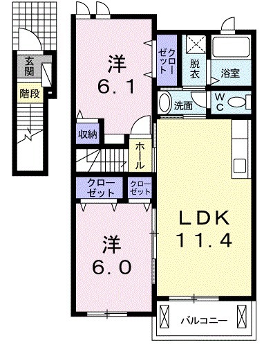 梓壱番館の間取り