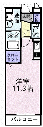 アンソレイエ Ⅰの間取り