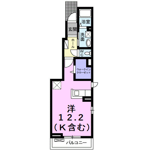 コーポ二ヶ崎の間取り