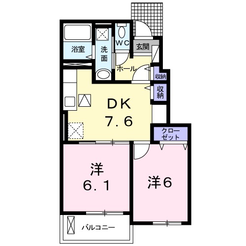 クラール宇津木台の間取り