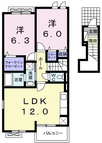 ヴィラパストラーレの間取り