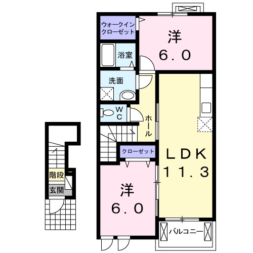 ダニー ランドBの間取り