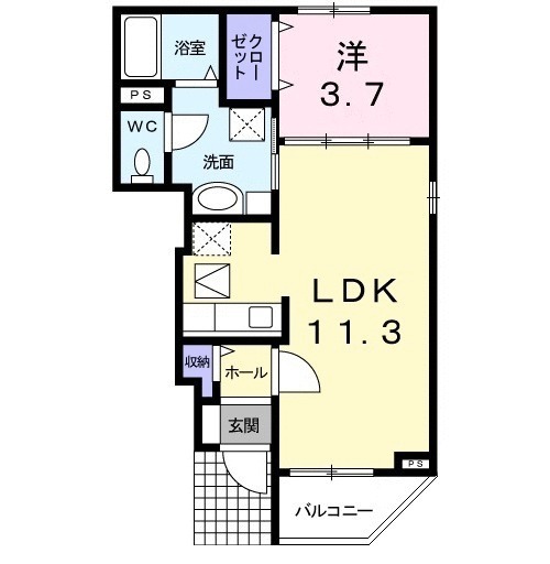 クラール SYの間取り
