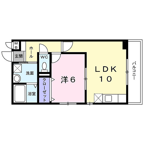 プレッソ鳥羽離宮の間取り