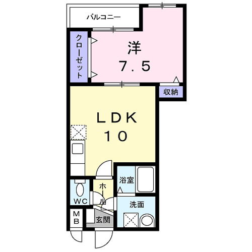 プレッソ鳥羽離宮の間取り