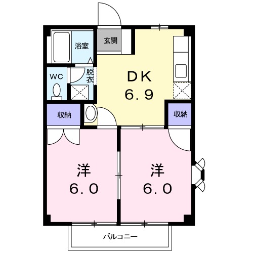 ニューシティBの間取り