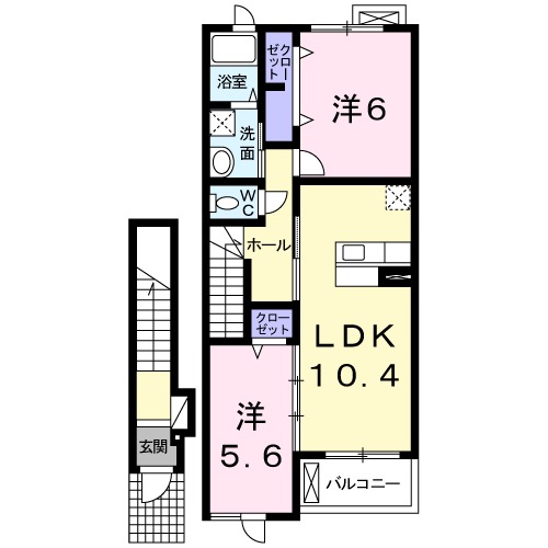 ハピネスⅡの間取り