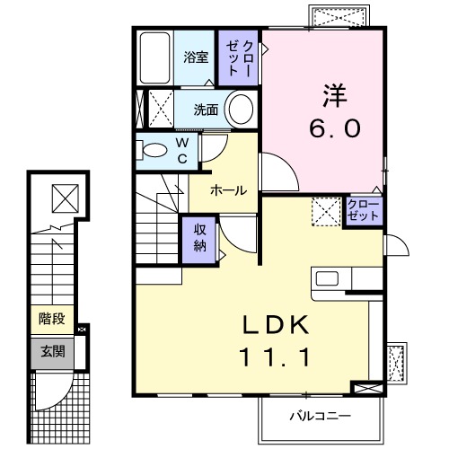 K’sル・クープルⅢの間取り