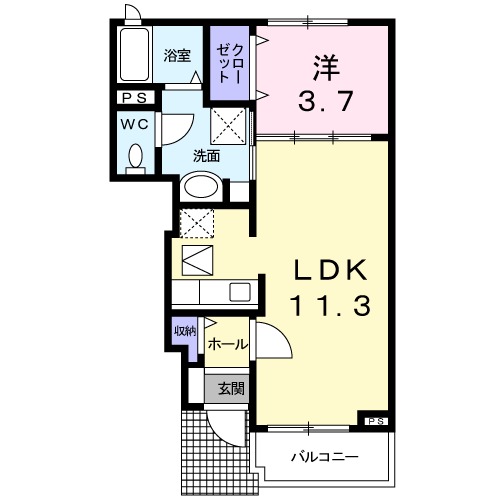 Ｅｌｅｇａｎｔ　Ｉ　Ａの間取り