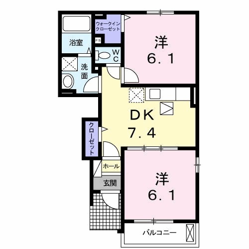カーサ ヴィオラの間取り