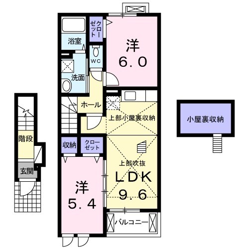 アバンツァート Ⅱの間取り