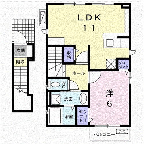 Maison de La meの間取り